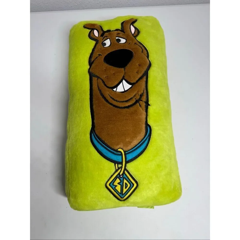 Rare Vintage Neon Green Scooby Doo Plush Pillow Throw Pillow Y2K Room Decor